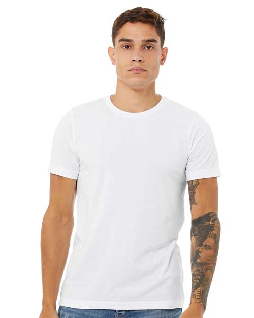 BELLA + CANVAS CVC Jersey Tee - 3001CVC Solid White Blend