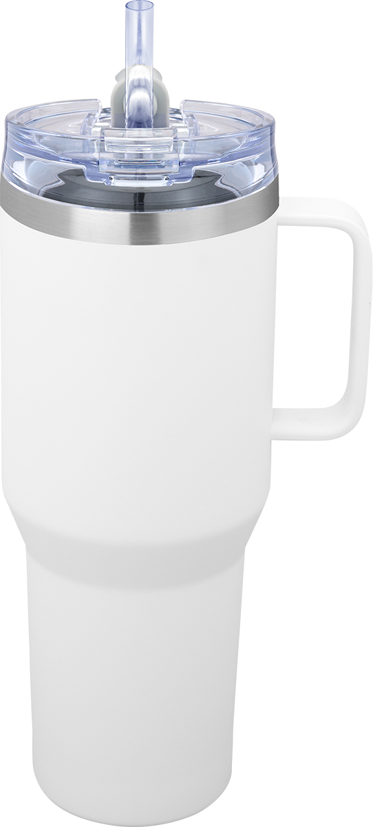 Urban Peak 40 oz Urban Peak® Apex Ridge Vacuum Travel Mug - SL174PR white