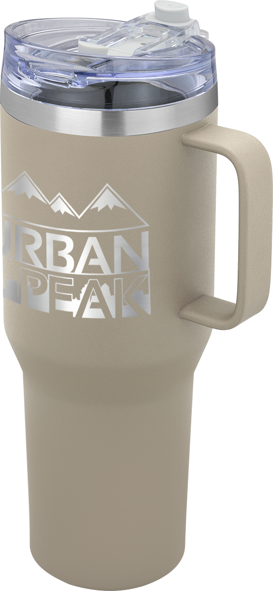 Urban Peak 40 oz Urban Peak® Apex Ridge Vacuum Travel Mug - SL174PR White