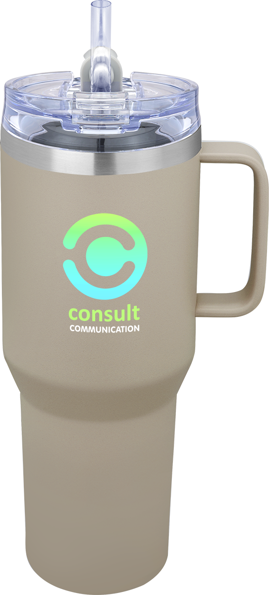 Urban Peak 40 oz Urban Peak® Apex Ridge Vacuum Travel Mug - SL174PR White