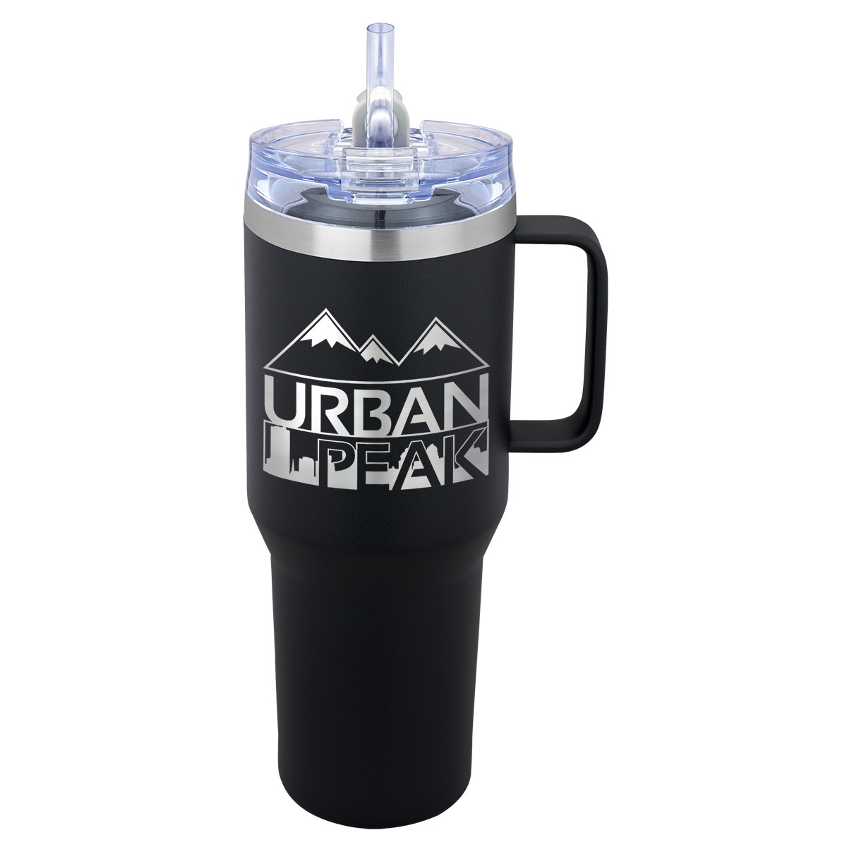 Urban Peak 40 oz Urban Peak® Apex Ridge Vacuum Travel Mug - SL174PR White