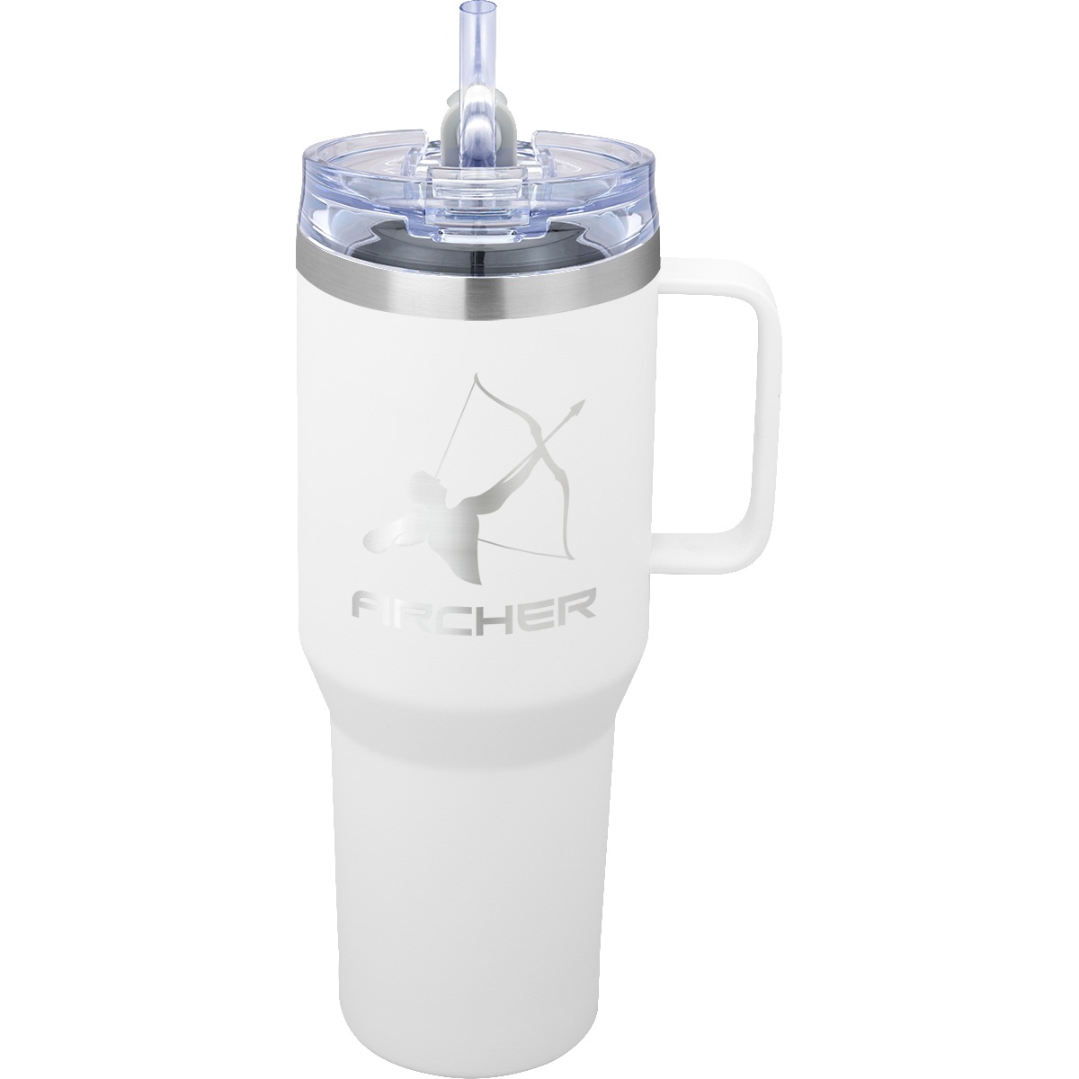 Urban Peak 40 oz Urban Peak® Apex Ridge Vacuum Travel Mug - SL174PR White