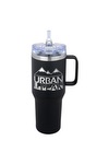Urban Peak 40 oz Urban Peak® Apex Ridge Vacuum Travel Mug - SL174PR White