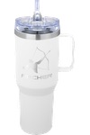 Urban Peak 40 oz Urban Peak® Apex Ridge Vacuum Travel Mug - SL174PR White