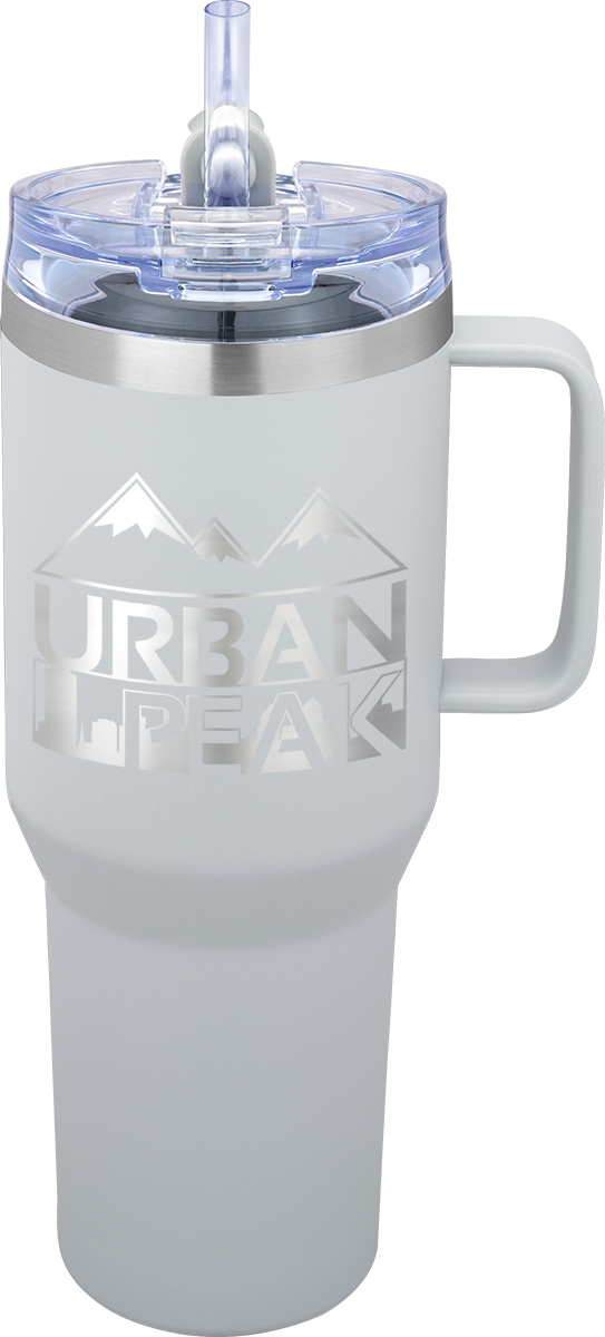 Urban Peak 40 oz Urban Peak® Apex Ridge Vacuum Travel Mug - SL174PR gray