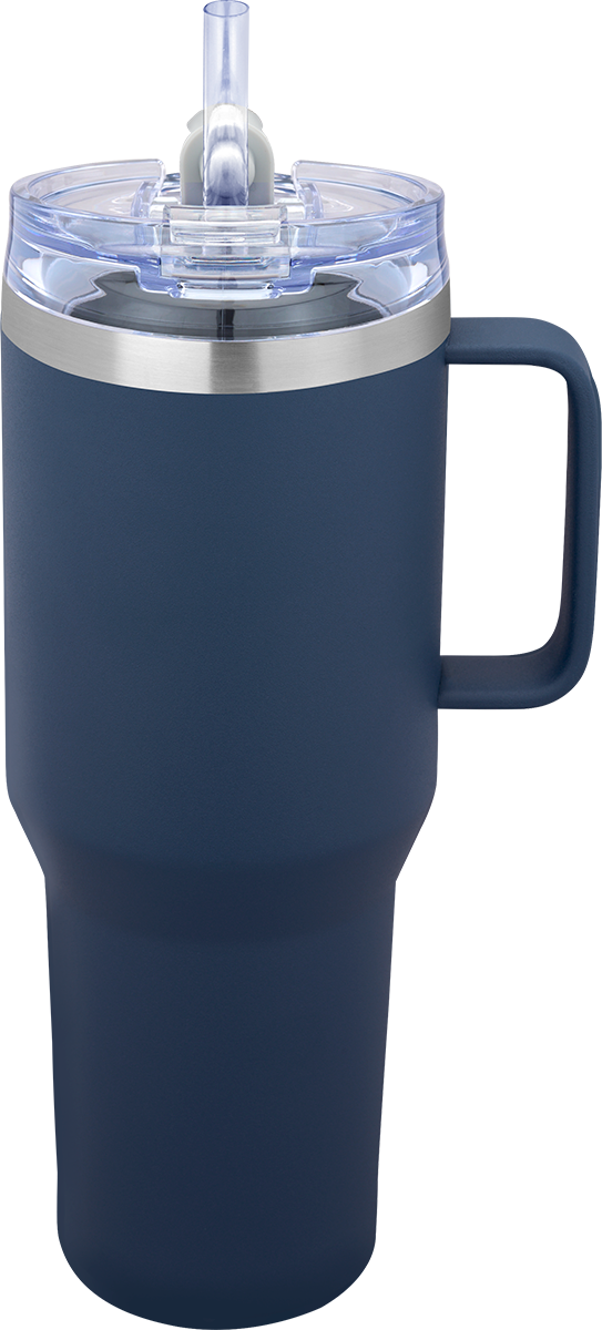 Urban Peak 40 oz Urban Peak® Apex Ridge Vacuum Travel Mug - SL174PR blue