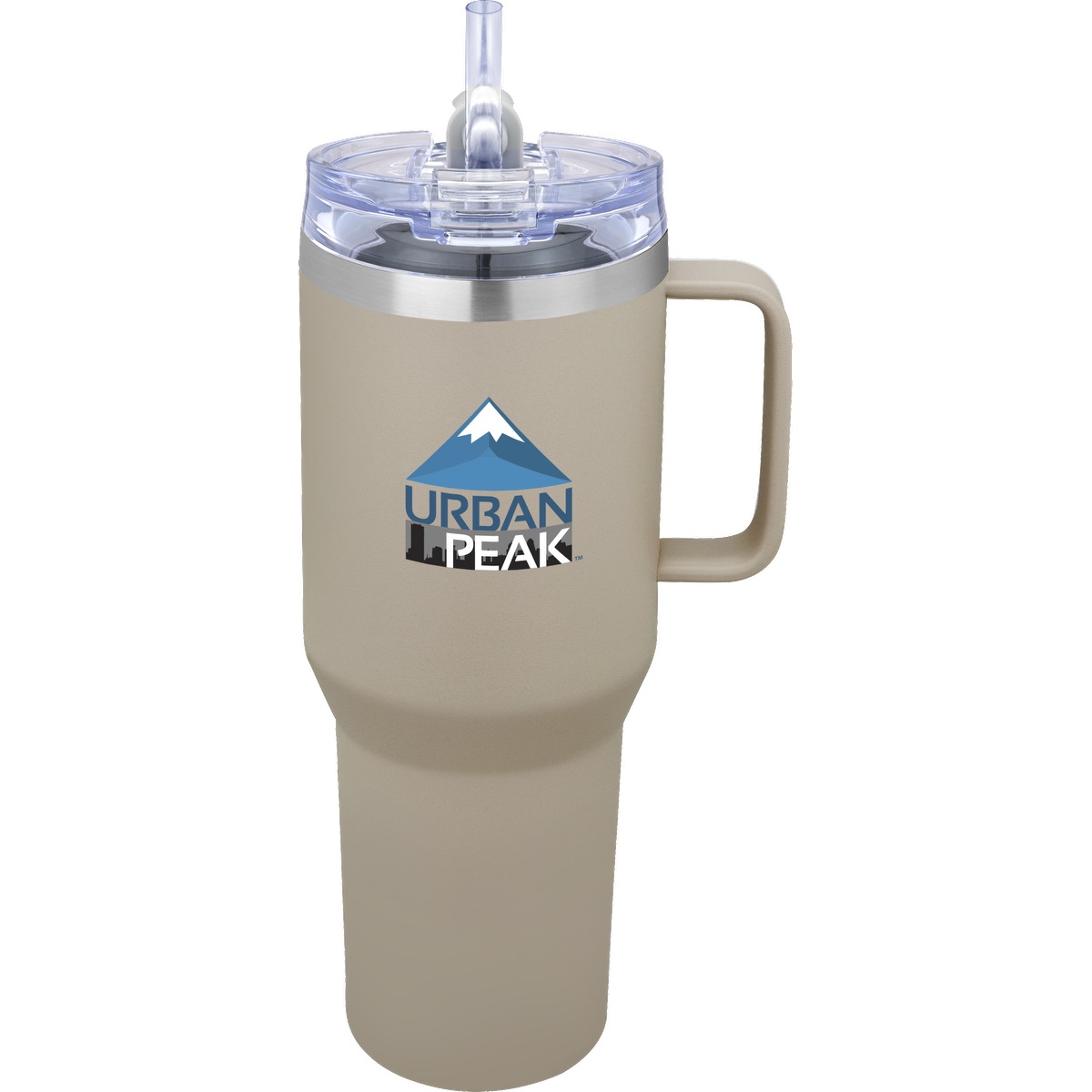 Urban Peak 40 oz Urban Peak® Apex Ridge Vacuum Travel Mug - SL174PR ocean blue sunray