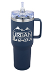 Urban Peak 40 oz Urban Peak® Apex Ridge Vacuum Travel Mug - SL174PR navy