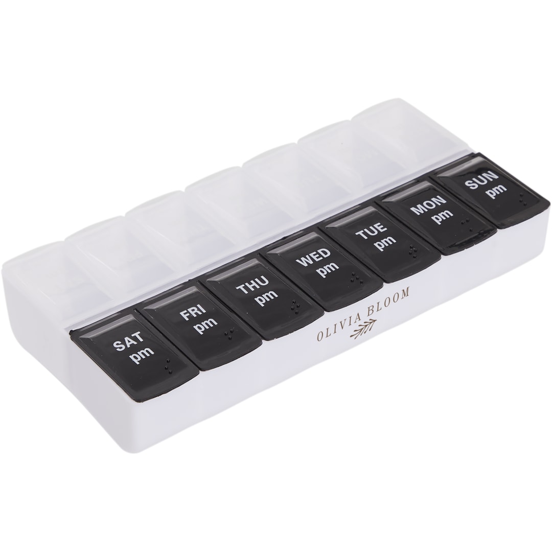 Recycled AM/PM Pill Case - SM-1707 Black