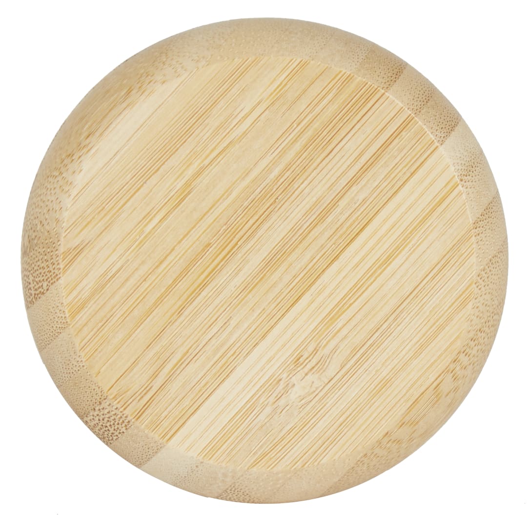 FSC&#174; 100% Bamboo Compact Mirror/Brush - SM-1709 Natural