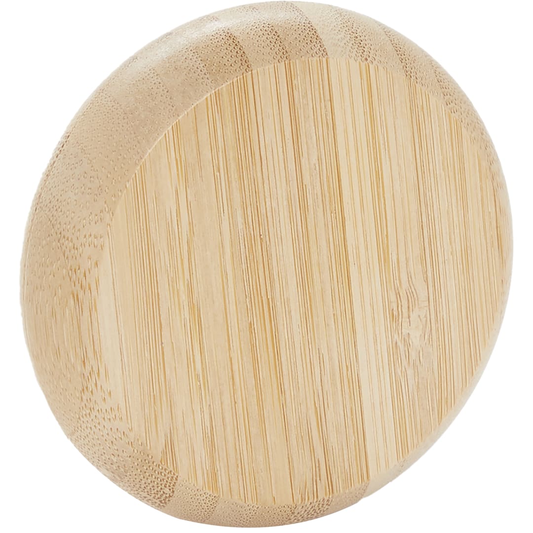 FSC&#174; 100% Bamboo Compact Mirror/Brush - SM-1709 Natural