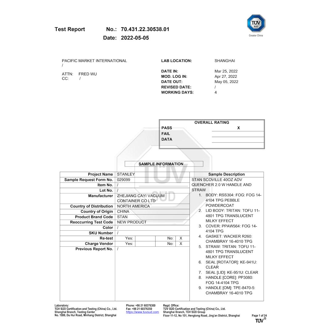 Stanley Stanley Quencher H2.O FlowState™ Tumbler 30oz - 1603-02 Black