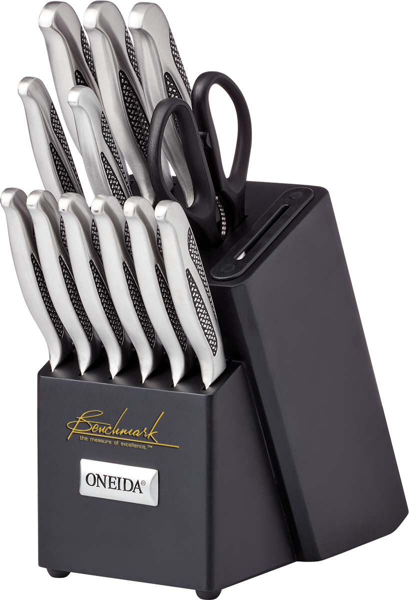 Oneida Ensemble de 14 couteaux Oneida® avec aiguiseur - LON01 Black