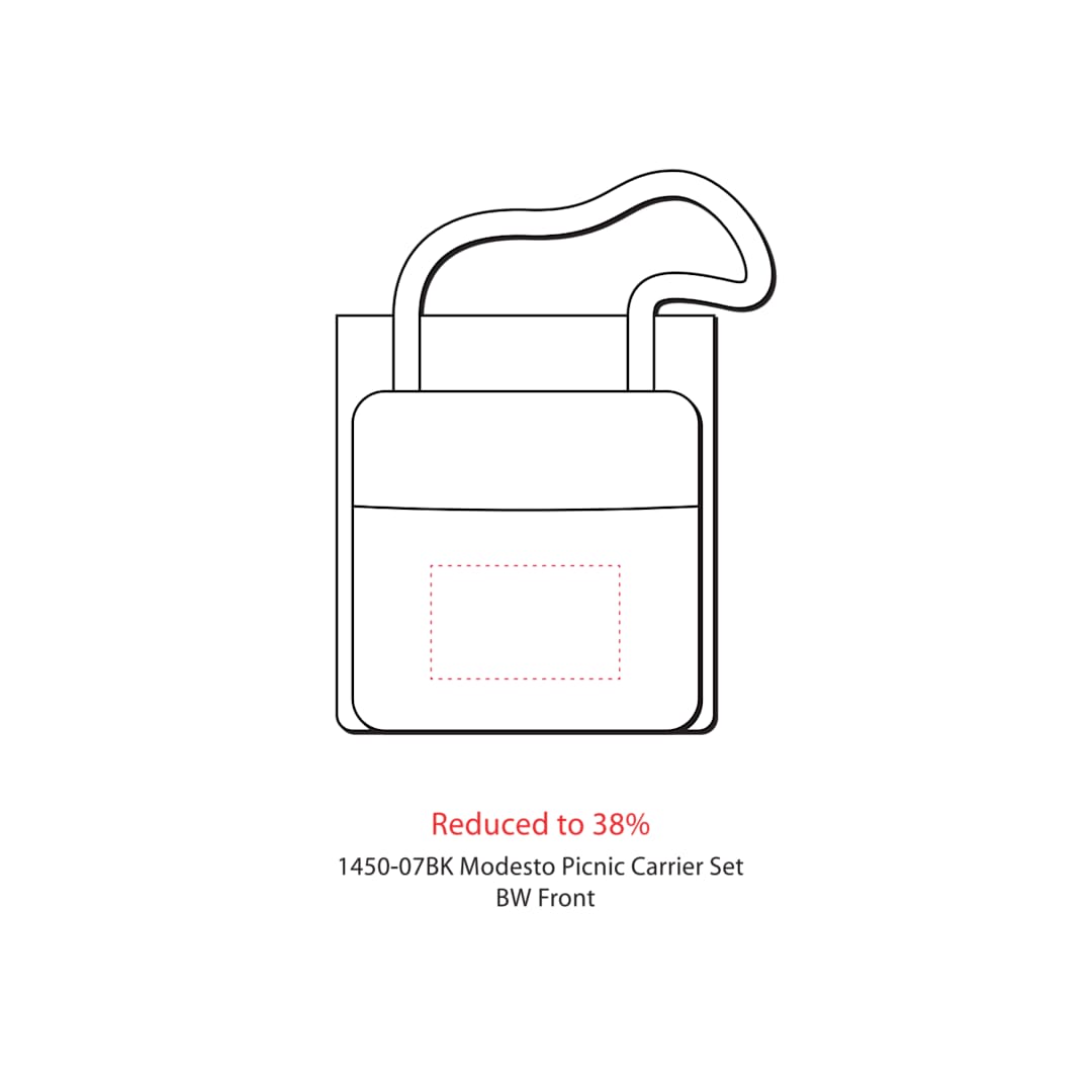 Modesto Picnic Carrier Set - 1450-07 Black