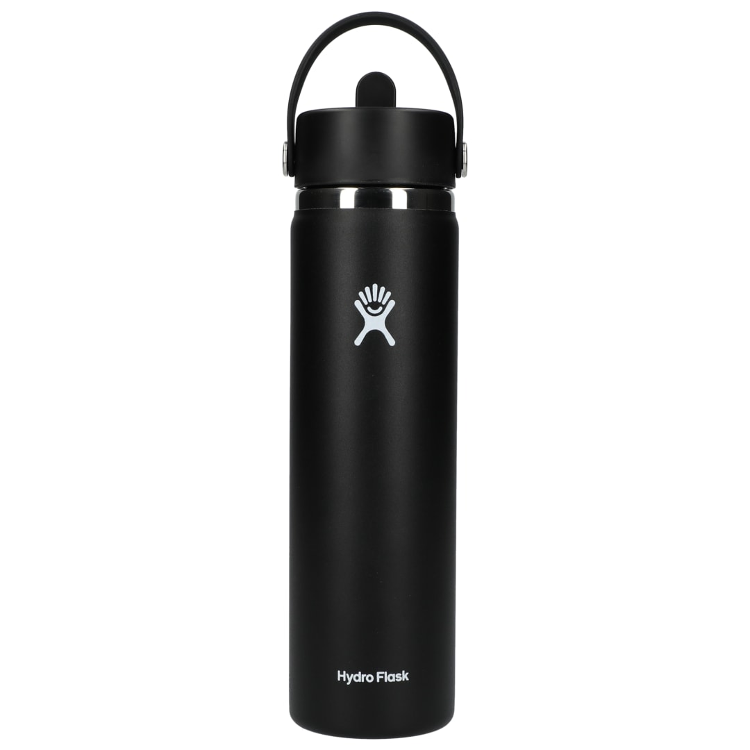 Hydro Flask Hydro Flask&#174; Wide Mouth w/ Flex Straw Cap 24oz - 1601-96 Black