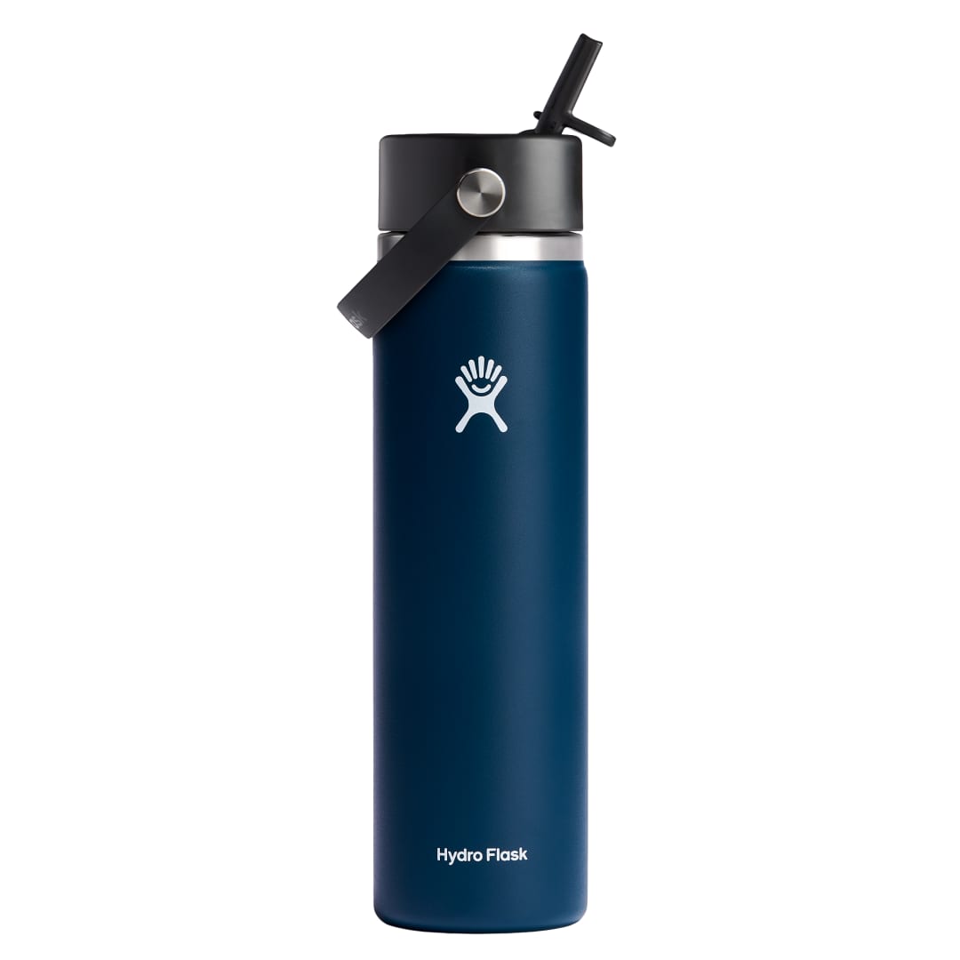 Hydro Flask Hydro Flask&#174; Wide Mouth w/ Flex Straw Cap 24oz - 1601-96 Blue