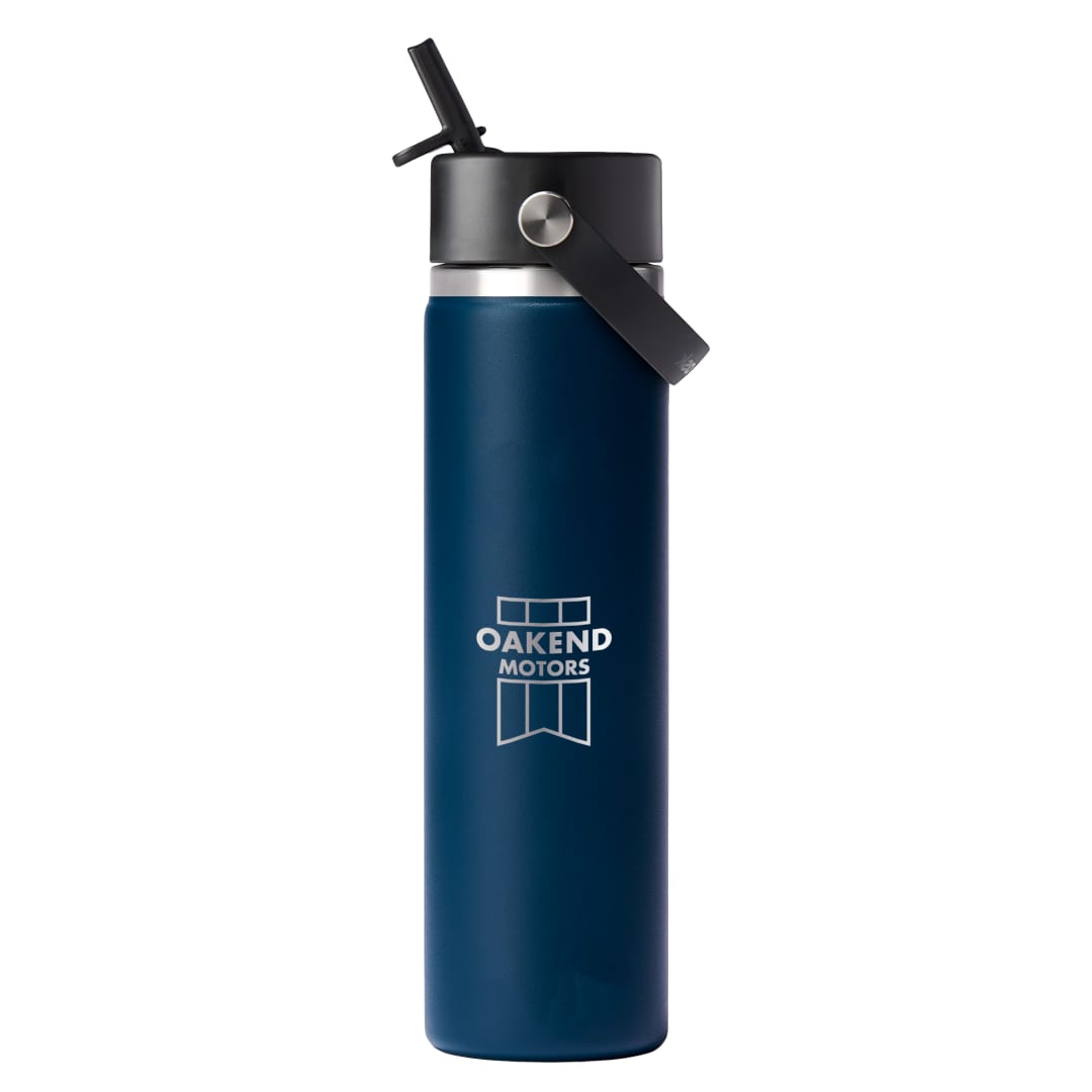 Hydro Flask Hydro Flask&#174; Wide Mouth w/ Flex Straw Cap 24oz - 1601-96 Blue