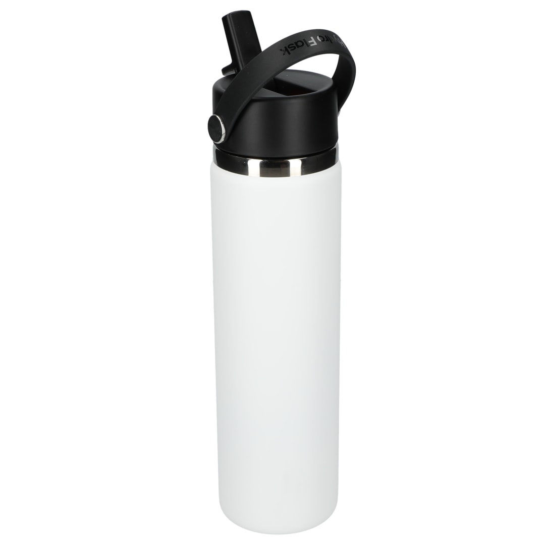 Hydro Flask Hydro Flask&#174; Wide Mouth w/ Flex Straw Cap 24oz - 1601-96 White