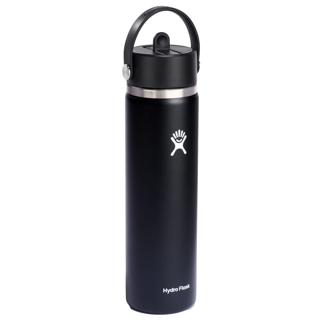 Hydro Flask Hydro Flask® Wide Mouth w/ Flex Straw Cap 24oz - 1601-96 Black