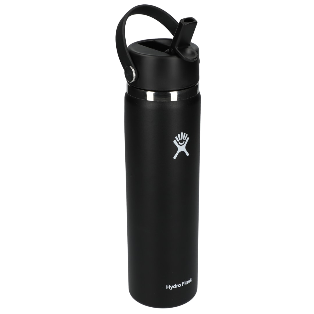 Hydro Flask Hydro Flask® Wide Mouth w/ Flex Straw Cap 24oz - 1601-96 Black