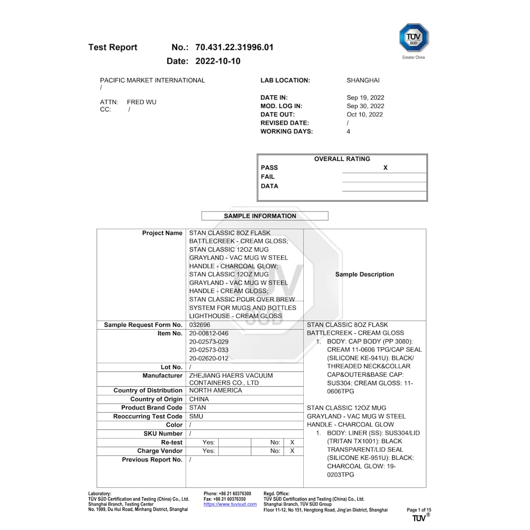 Stanley Stanley Easy Fill Wide Mouth Flask 8oz - 1603-05 Black