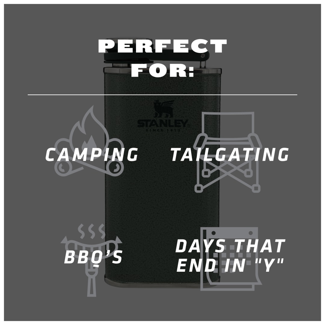 Stanley Stanley Easy Fill Wide Mouth Flask 8oz - 1603-05 Green