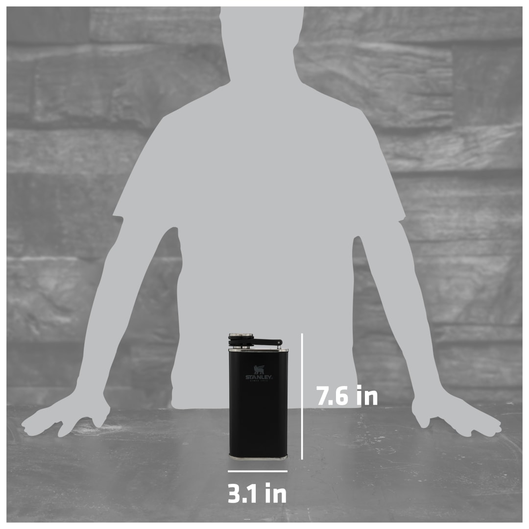 Stanley Stanley Easy Fill Wide Mouth Flask 8oz - 1603-05 Black