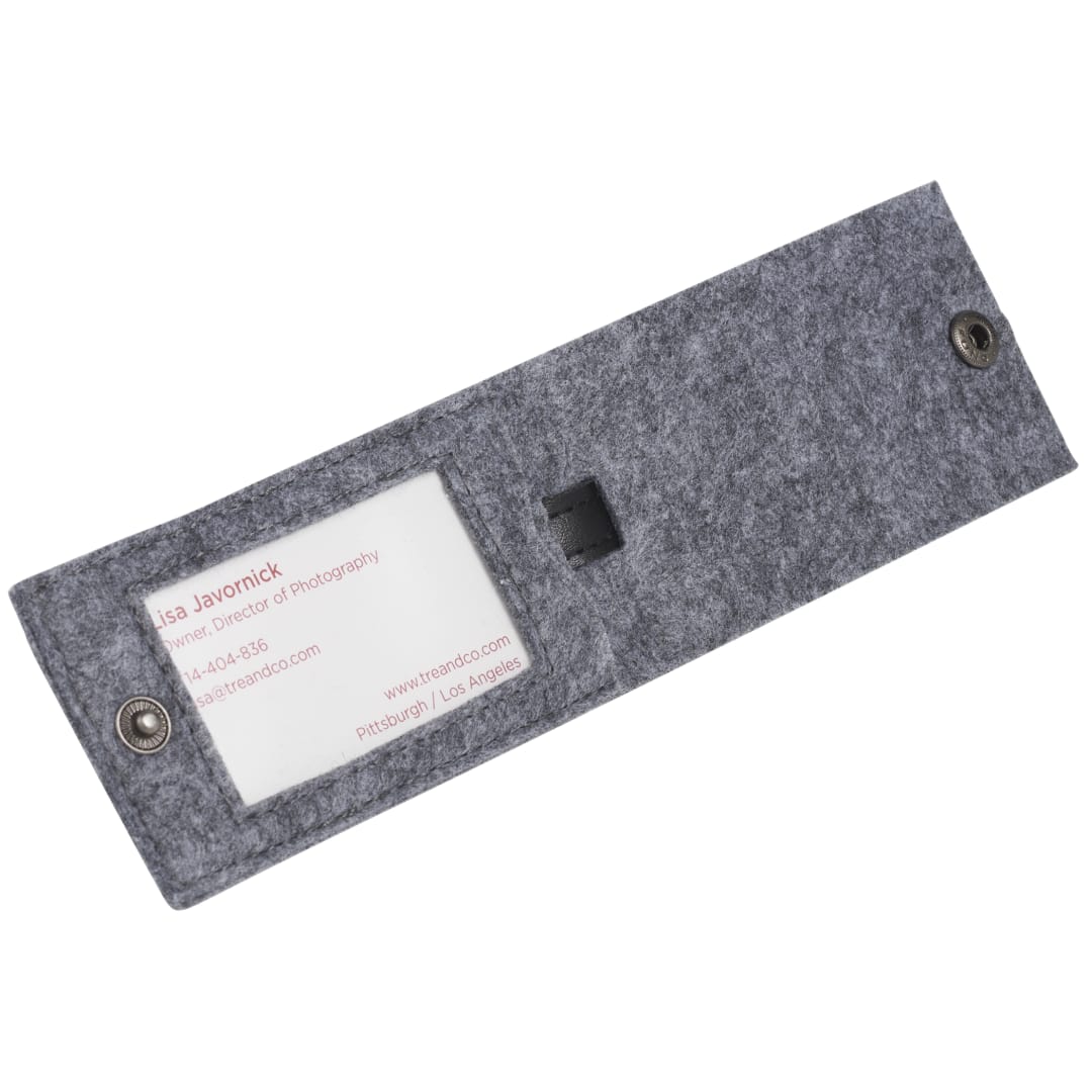 The Goods THE GOODS™ Recycled Felt Luggage Tag - SM-5753 Gray