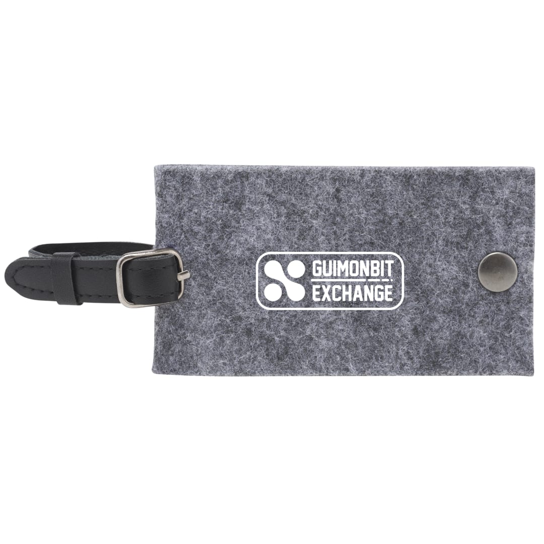 The Goods THE GOODS™ Recycled Felt Luggage Tag - SM-5753 Gray