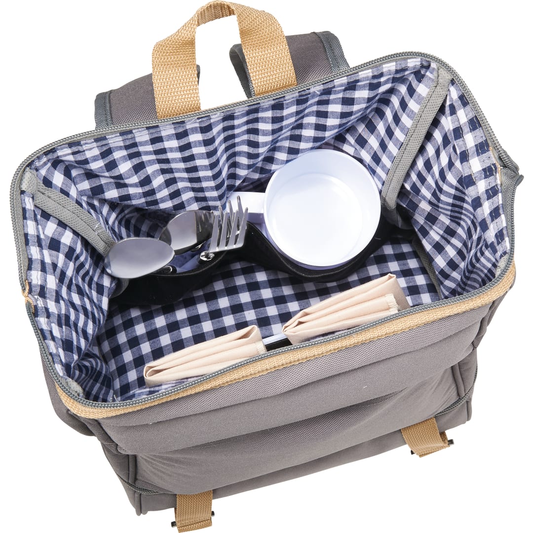 Café Picnic Backpack for Two - 1450-44 Gray