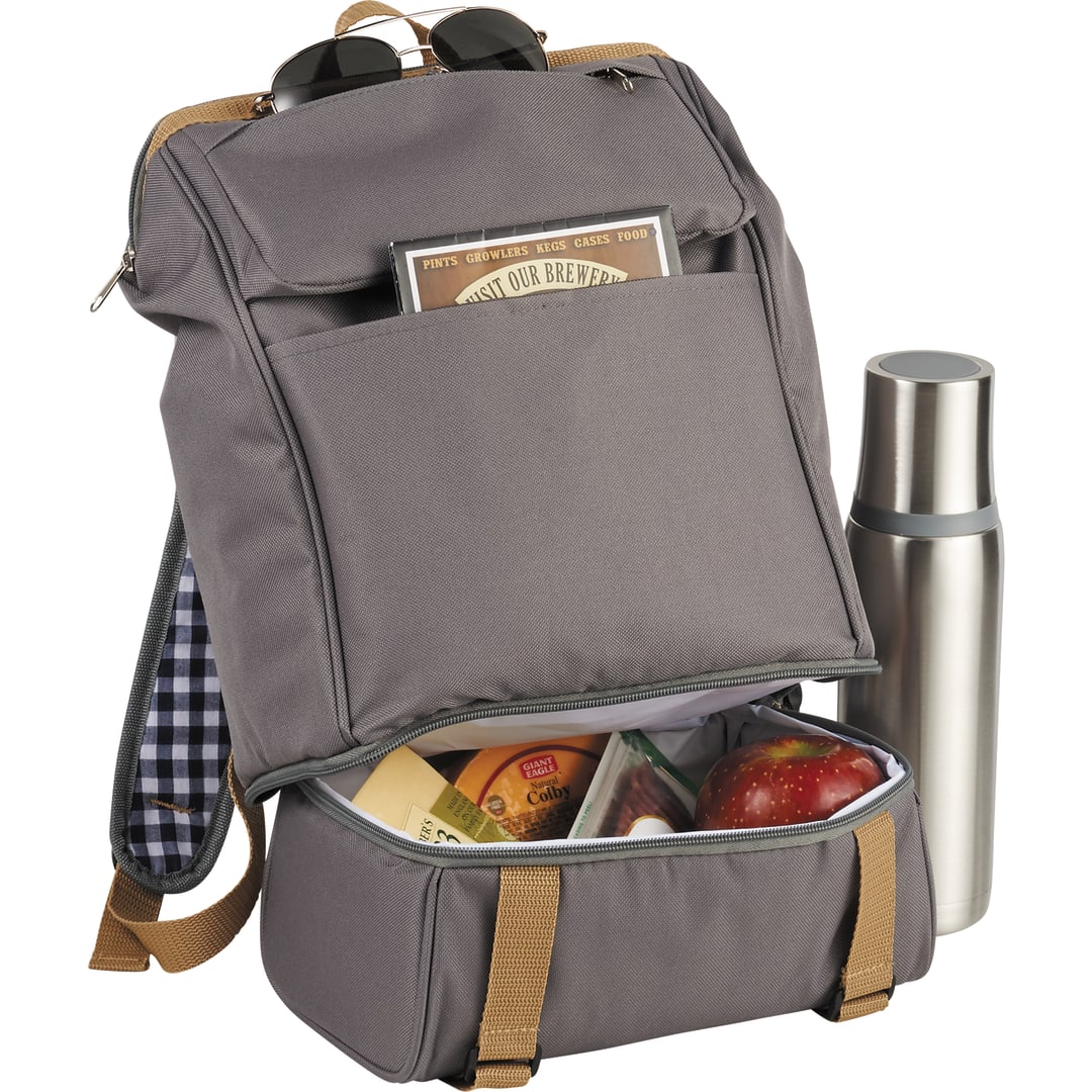 Café Picnic Backpack for Two - 1450-44 Gray