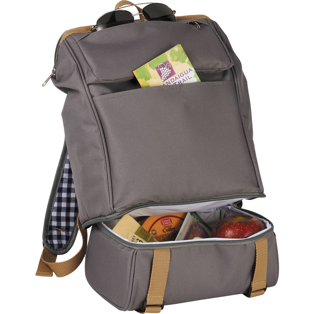 Café Picnic Backpack for Two - 1450-44 Gray
