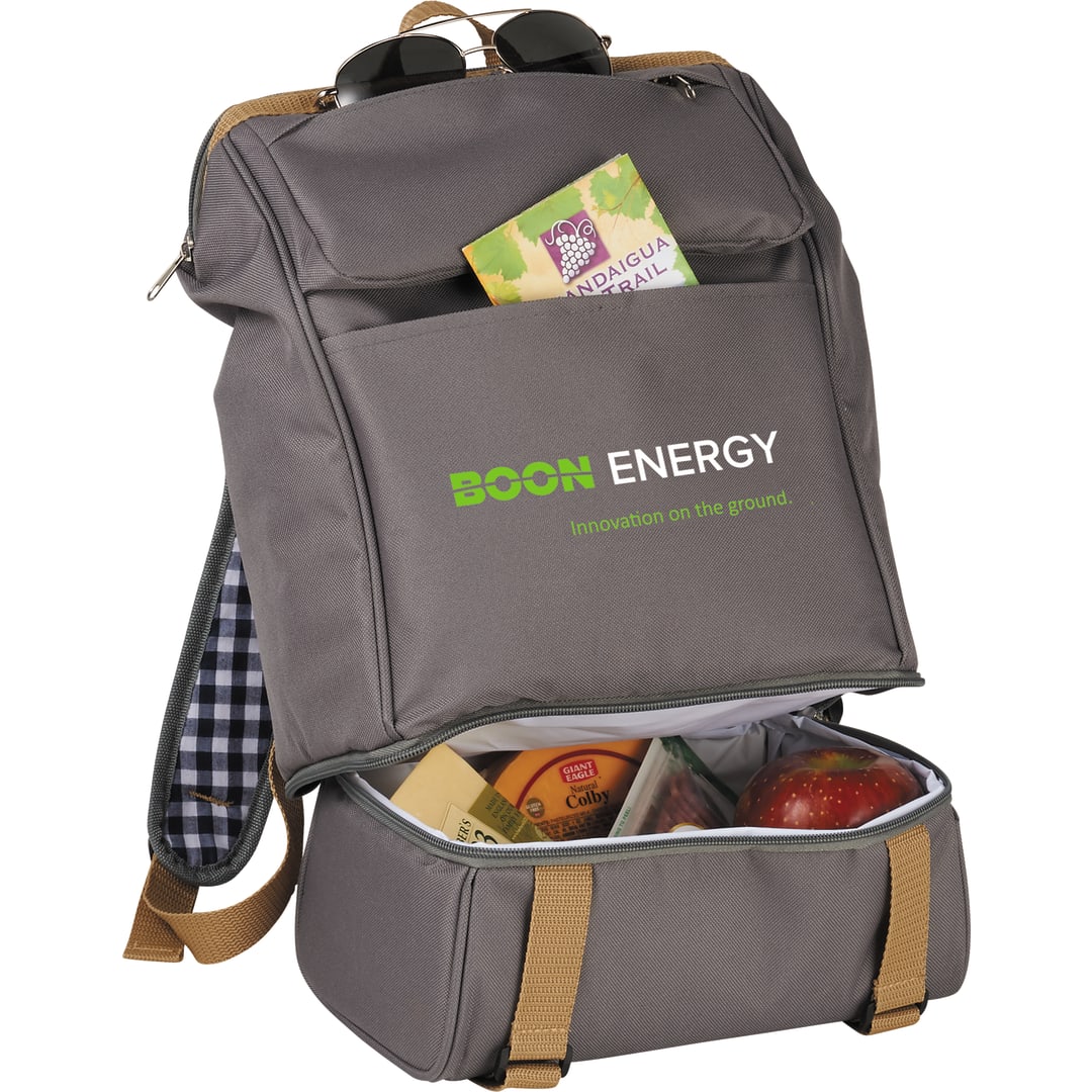 Café Picnic Backpack for Two - 1450-44 Gray