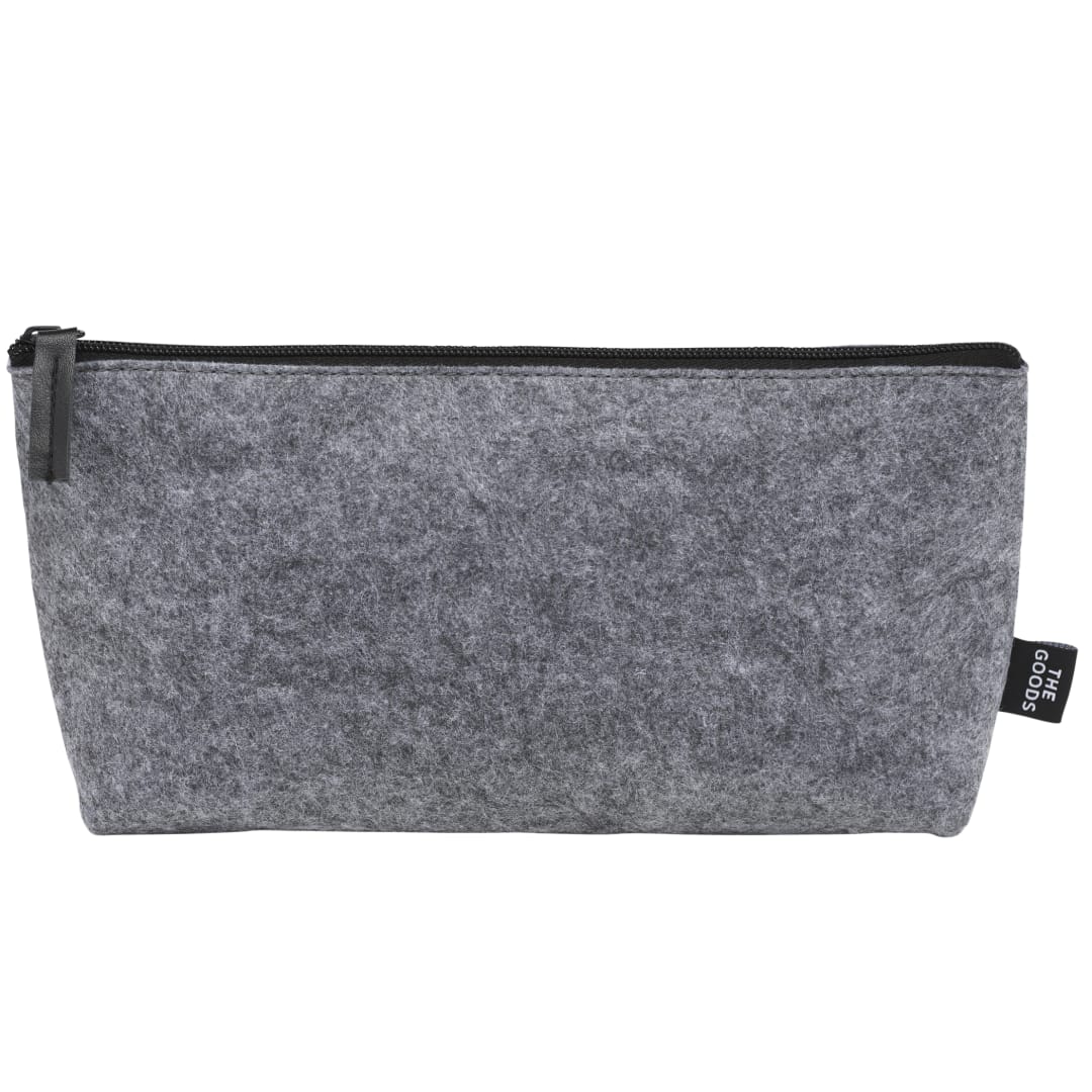 The Goods THE GOODS™ Recycled Felt Zippered Pouch - SM-5939 Gray