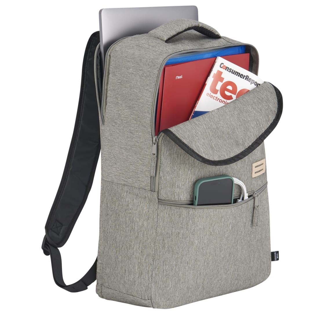 The Goods THE GOODS™ Recycled 17&quot; Laptop Backpack - SM-5957 Gray