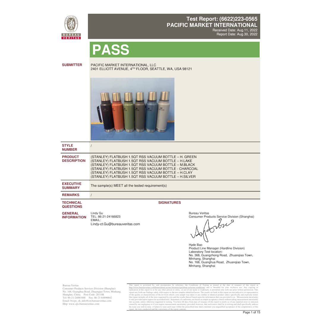 Stanley Stanley Legendary Classic Bottle 48oz - 1603-14 Black