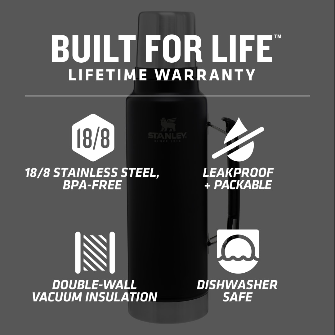 Stanley Stanley Legendary Classic Bottle 48oz - 1603-14 Black