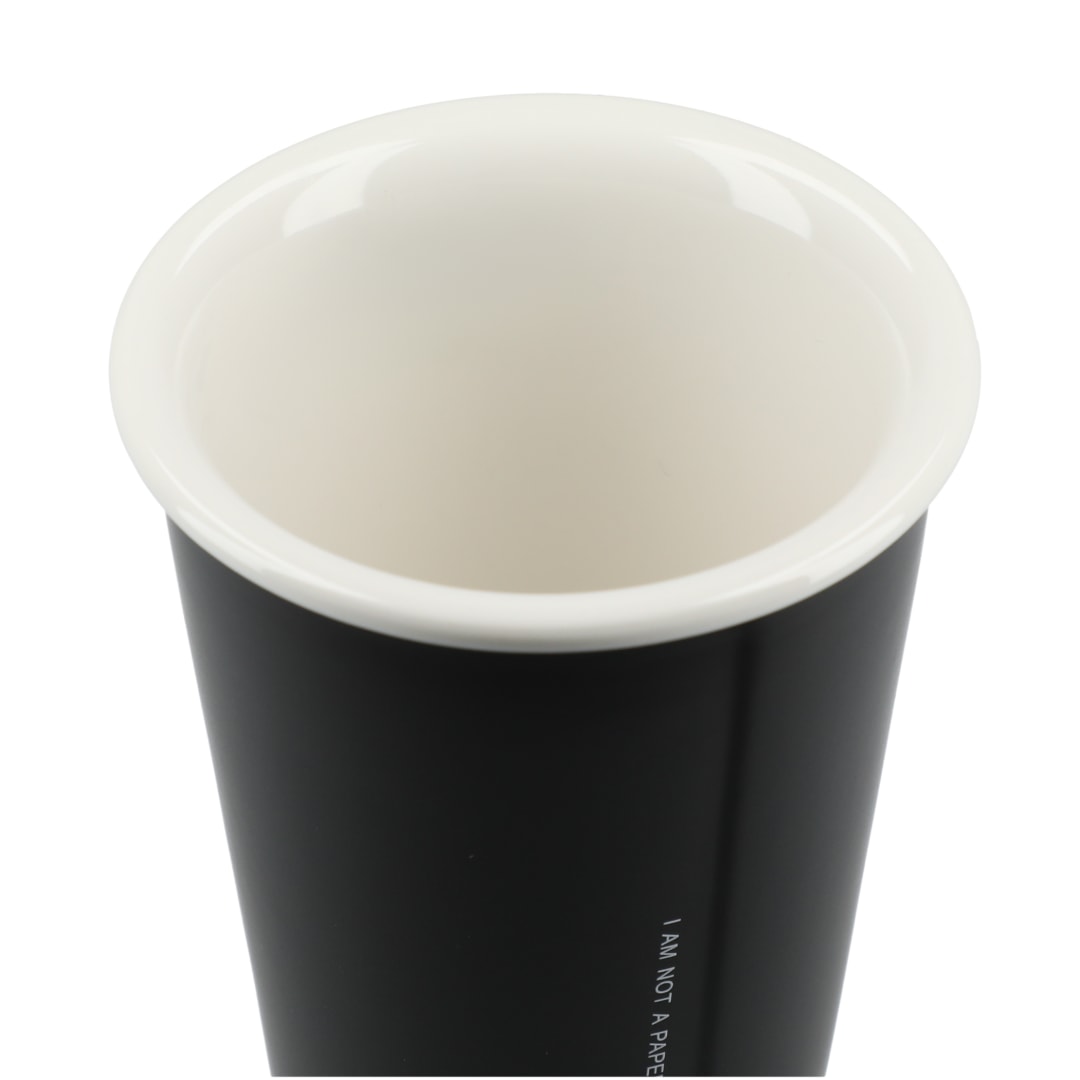 I&#39;m not a paper cup 10oz ceramic tumbler - 1600-73 Black