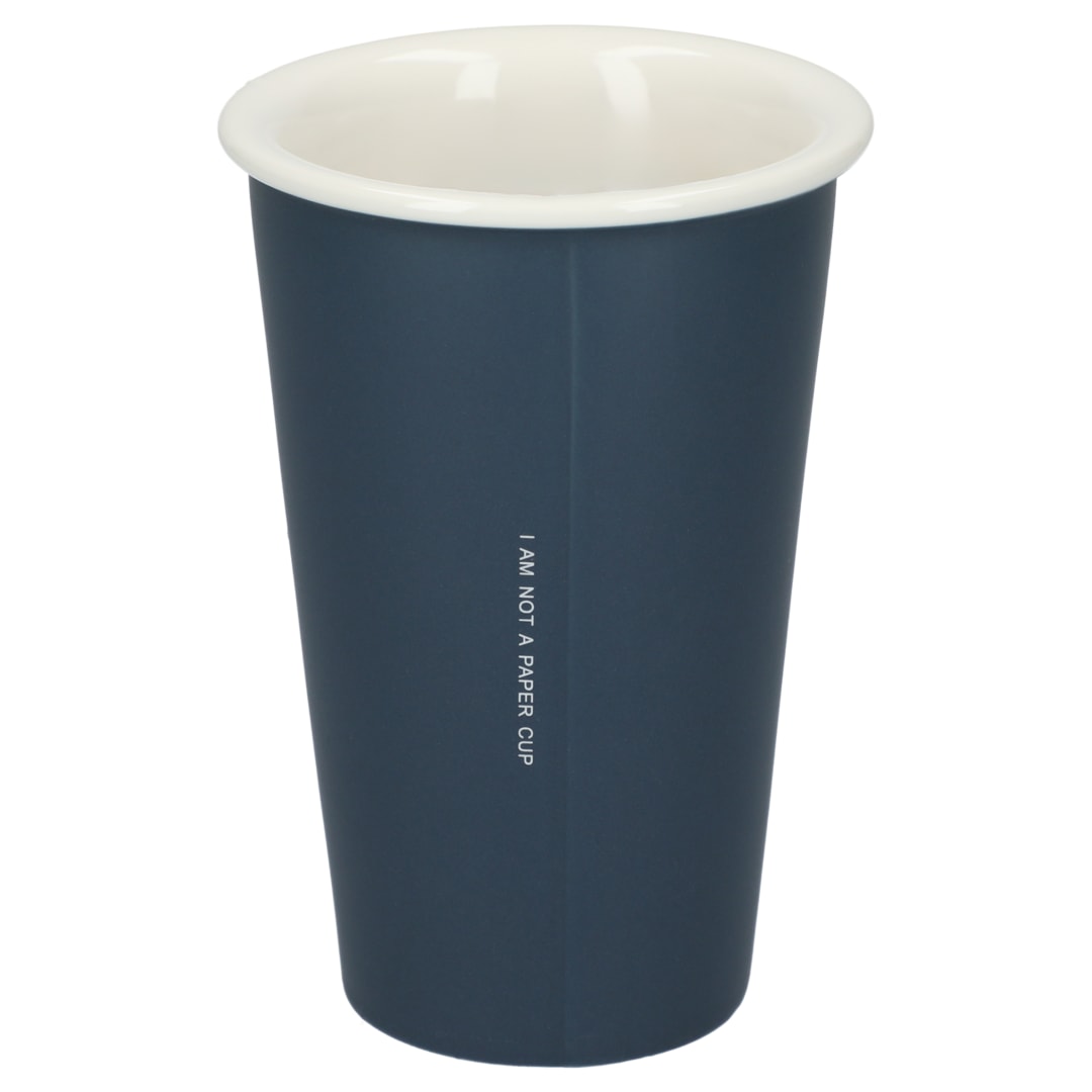 I&#39;m not a paper cup 10oz ceramic tumbler - 1600-73 Blue