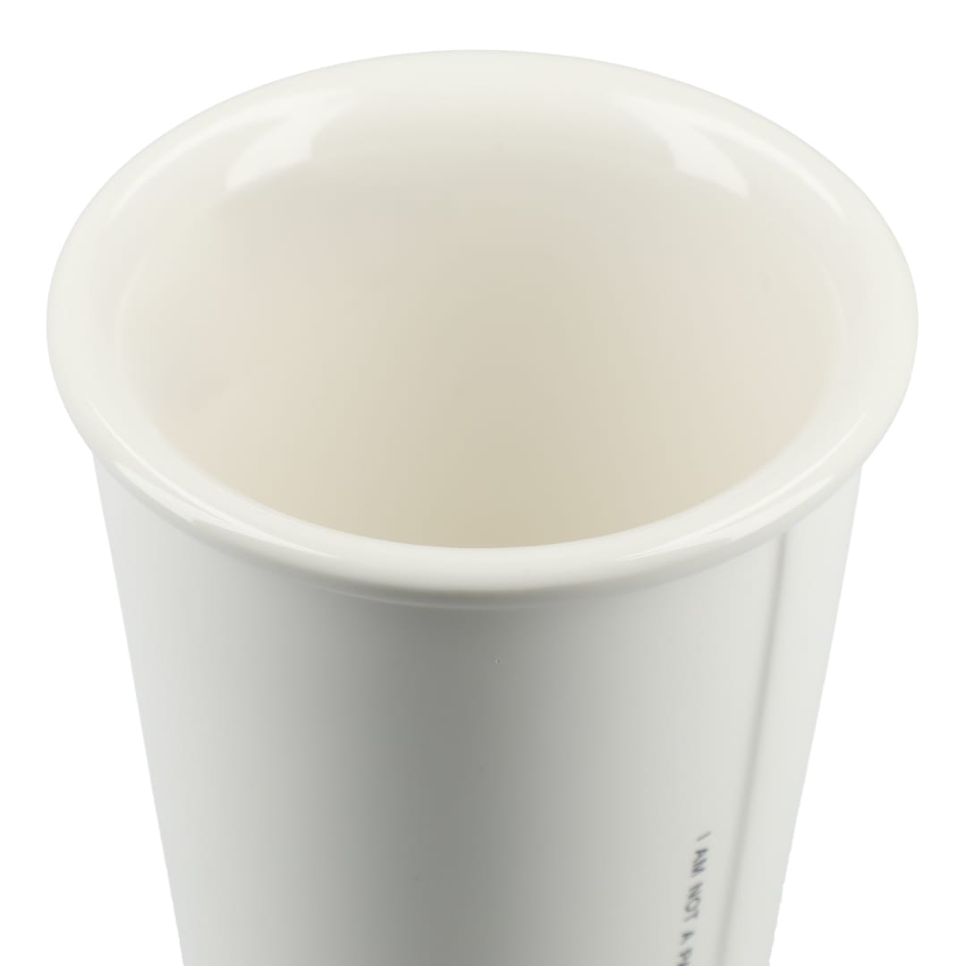 I&#39;m not a paper cup 10oz ceramic tumbler - 1600-73 White