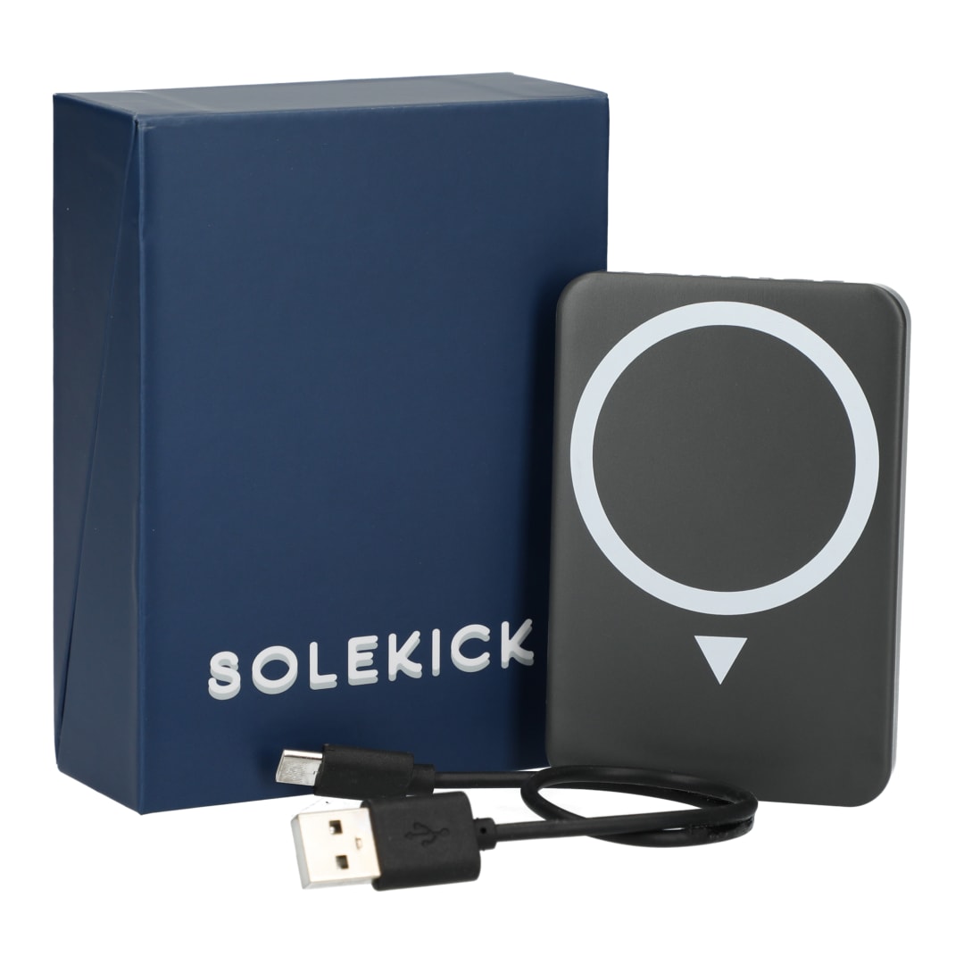 Solekick Solekick™ MagClick™ 5000 mAh Wireless Power Bank - 5077-11 Gray