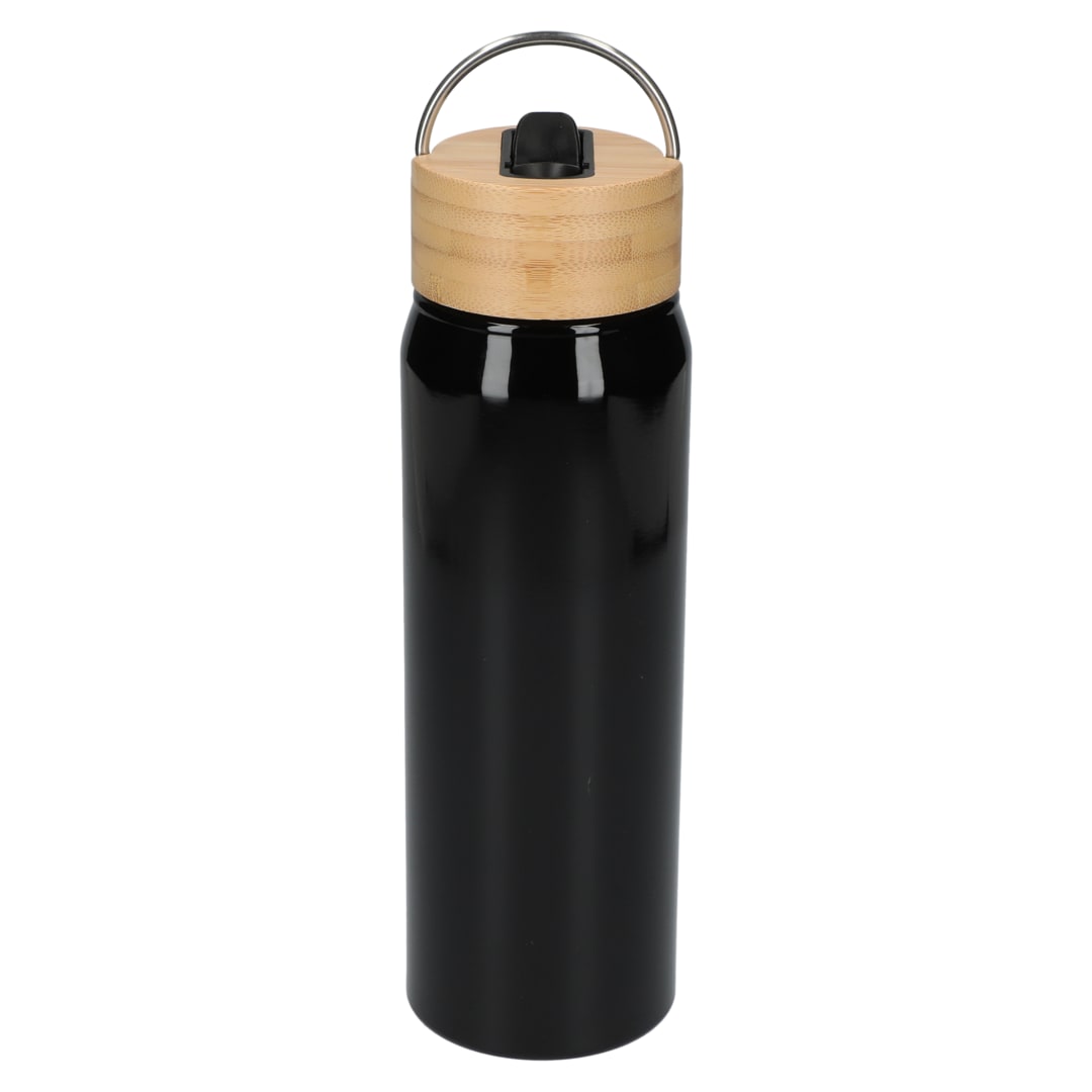 Billy 26oz ECO Aluminum Bottle w/ FSC&#174; Bamboo Lid - SM-6949 Black