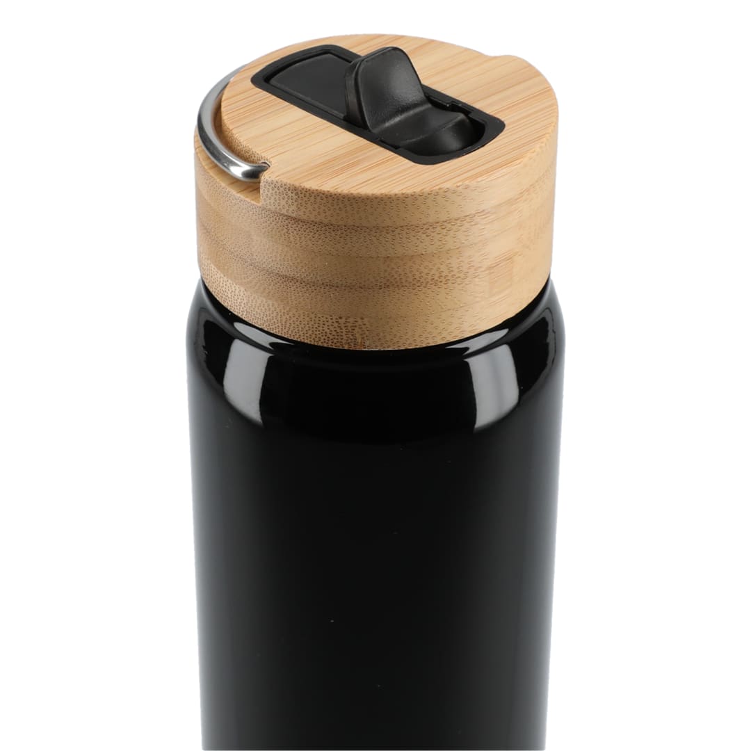 Billy 26oz ECO Aluminum Bottle w/ FSC&#174; Bamboo Lid - SM-6949 Black