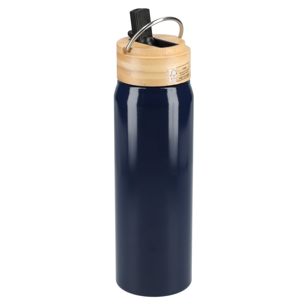 Billy 26oz ECO Aluminum Bottle w/ FSC&#174; Bamboo Lid - SM-6949 Blue