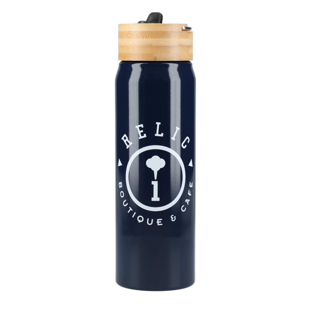 Billy 26oz ECO Aluminum Bottle w/ FSC&#174; Bamboo Lid - SM-6949 Blue