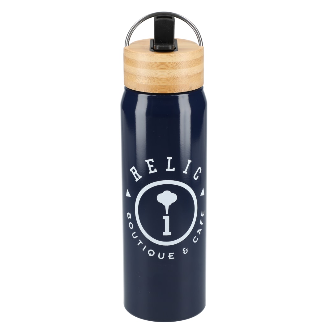 Billy 26oz ECO Aluminum Bottle w/ FSC&#174; Bamboo Lid - SM-6949 Blue