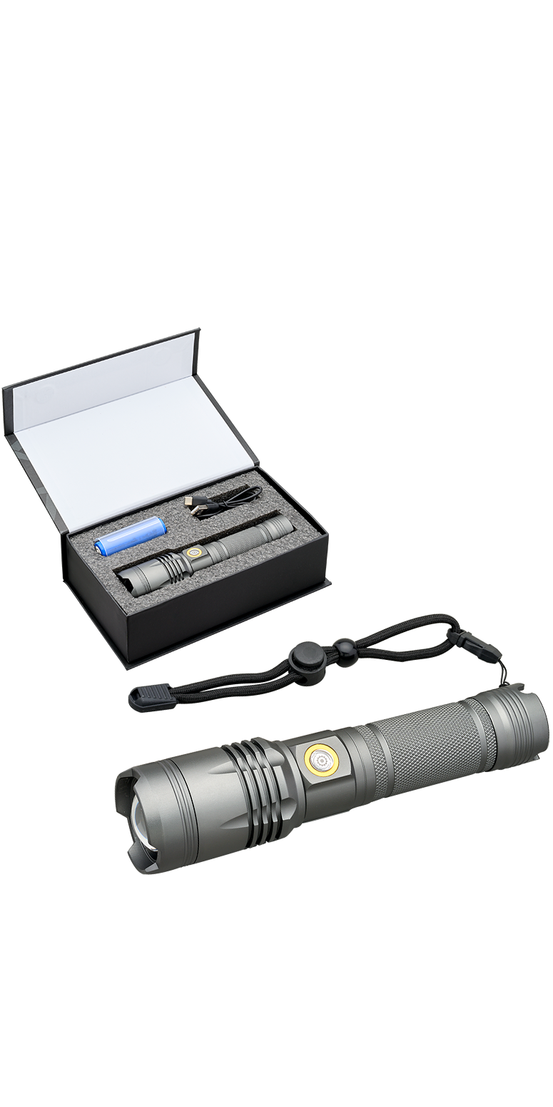 Urban Peak Lampe de poche rechargeable Urban Peak® 20W - FL205 Gun Metal