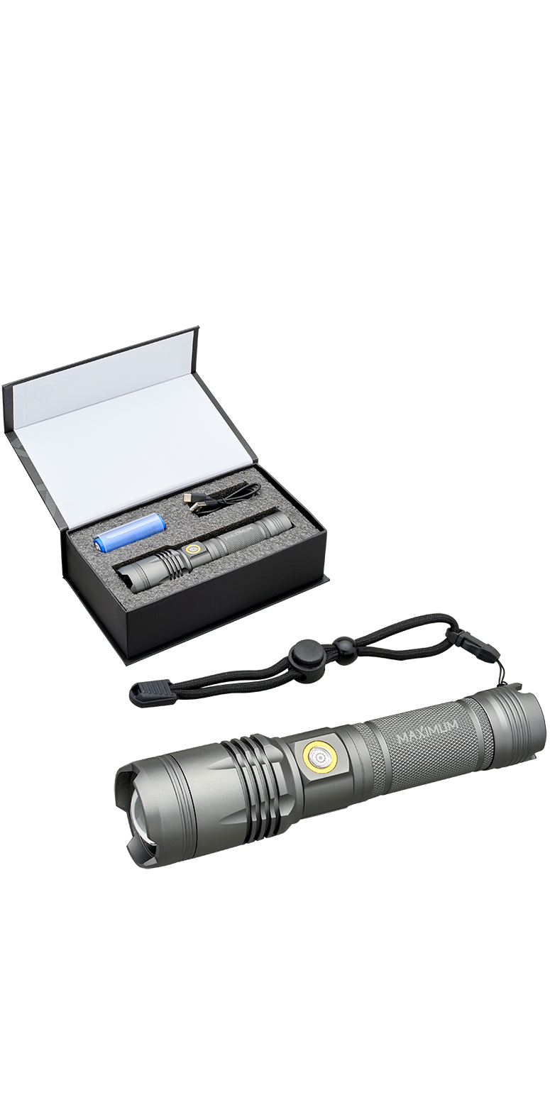 Urban Peak Lampe de poche rechargeable Urban Peak® 20W - FL205 Gun Metal