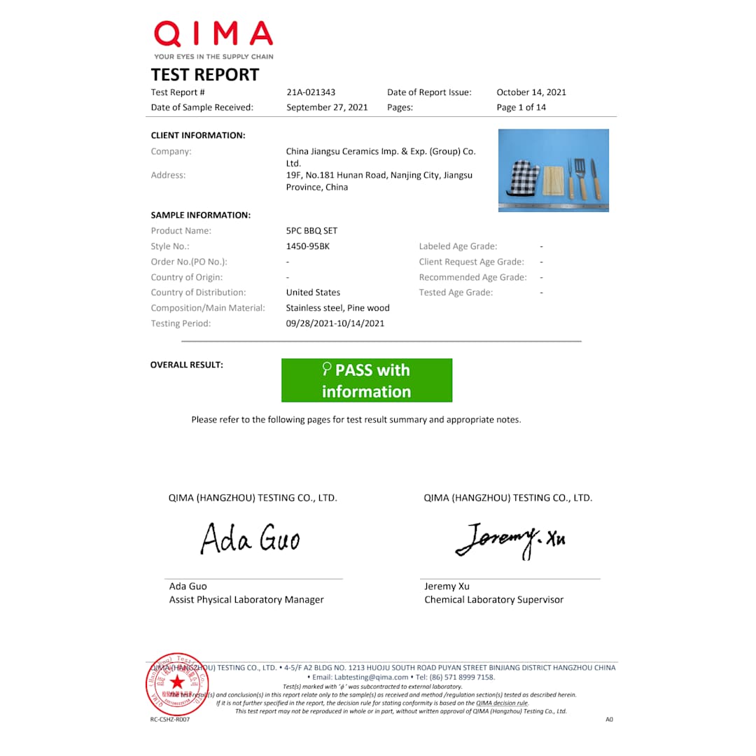 5pc BBQ Set - 1450-95 Black