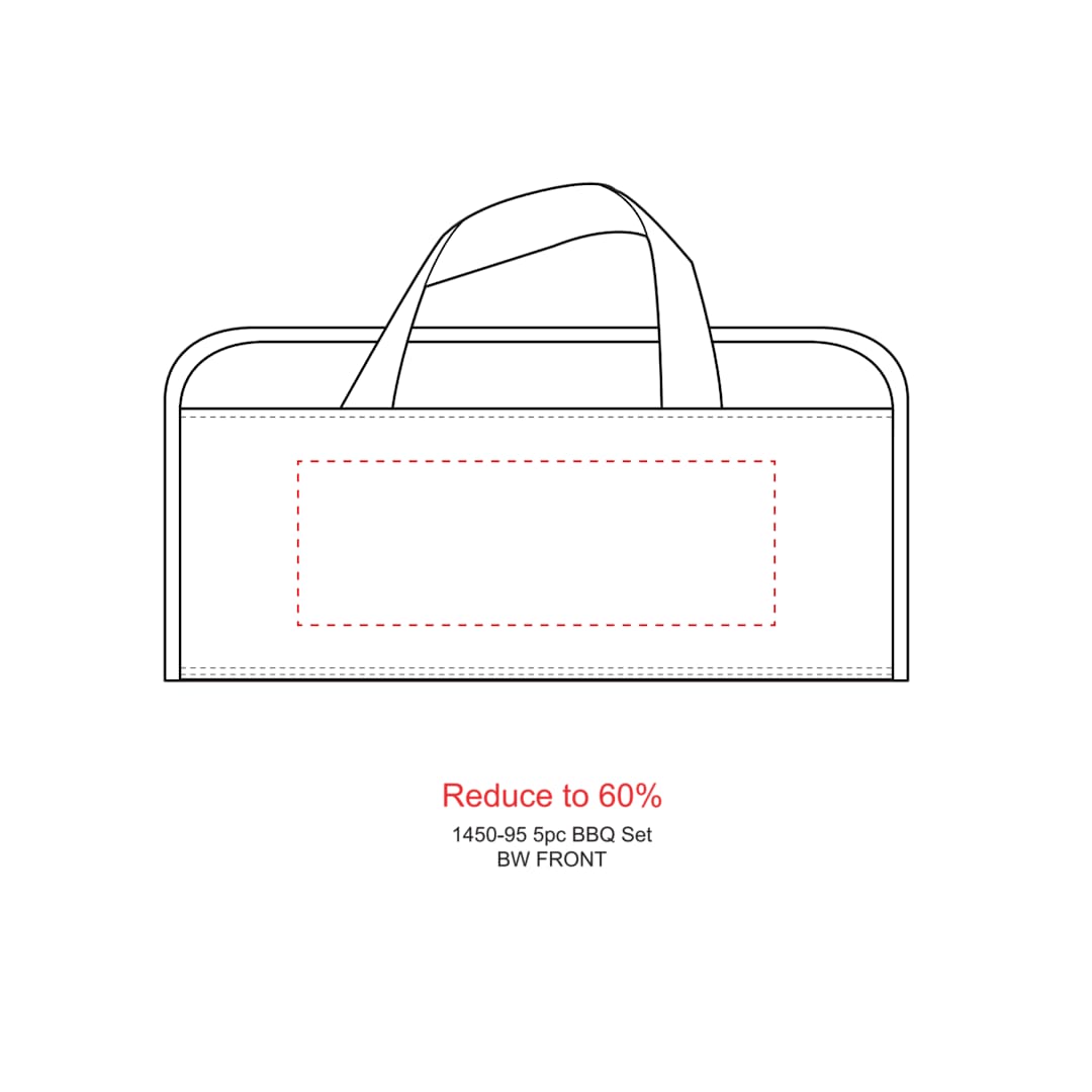 5pc BBQ Set - 1450-95 Black